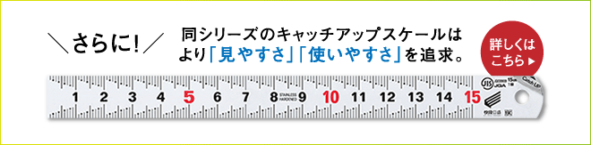 さらに！同シリーズのキャッチアップスケールはより「見やすさ」「使いやすさ」を追求。