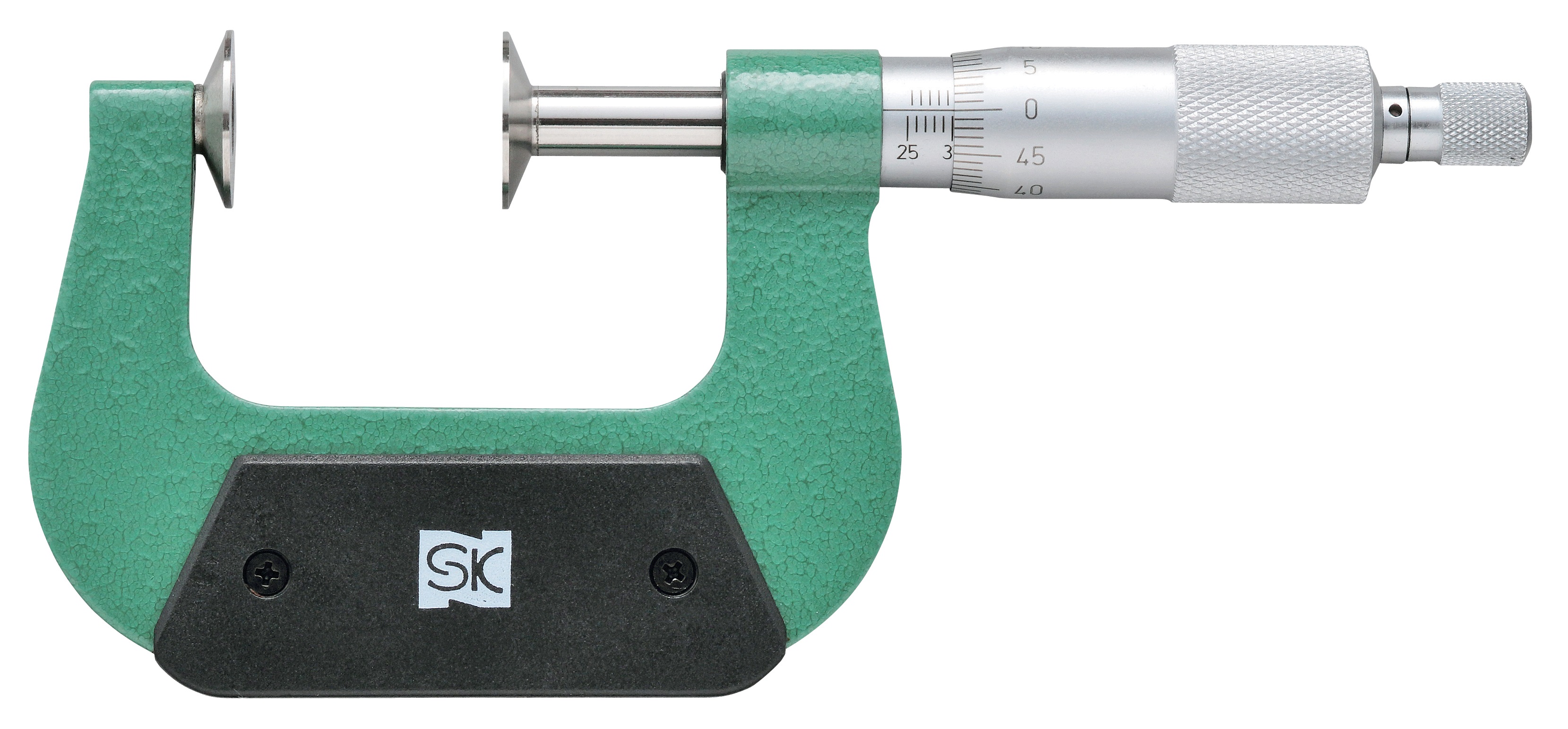 IP65防水 新潟精機 SK 直進式歯厚マイクロメーター 測定範囲0〜25mm