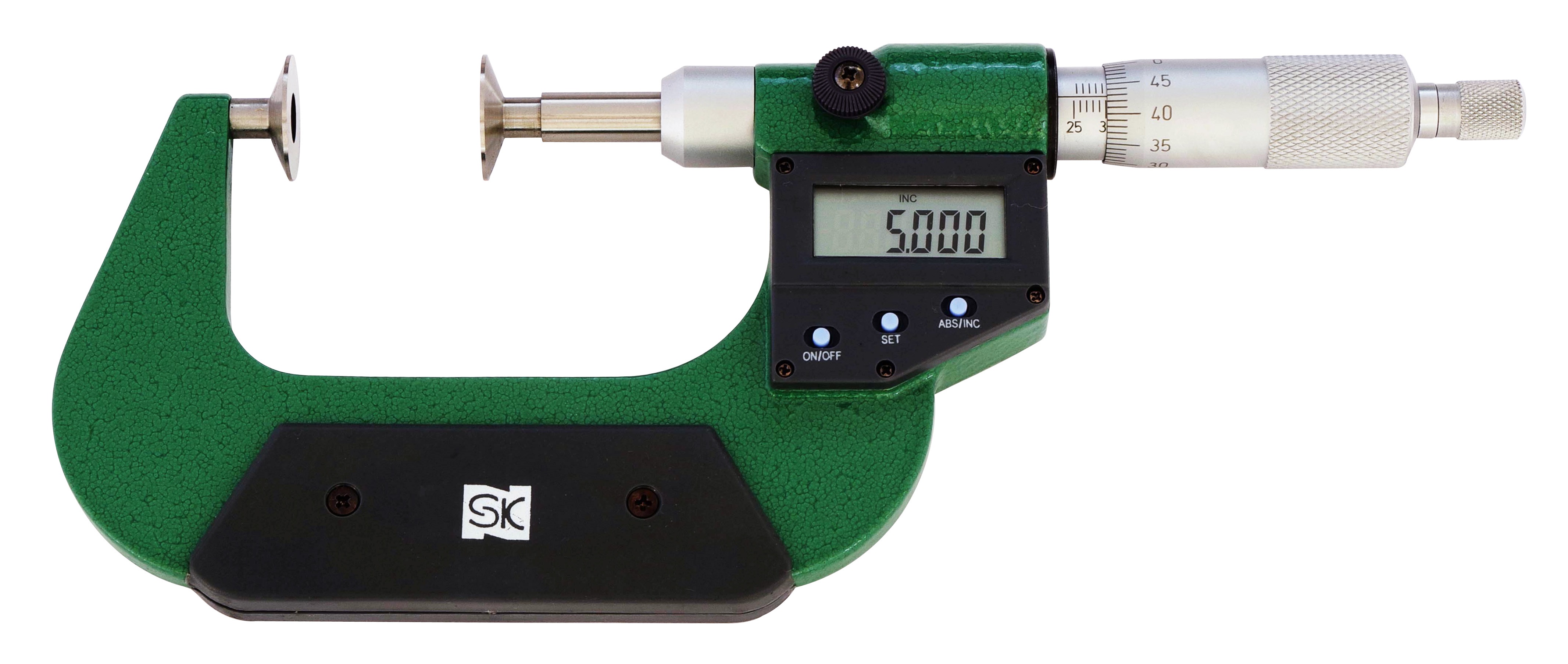 新潟精機 SK マイクロメーターヘッド ストレートステム 0-25mm 1603-000