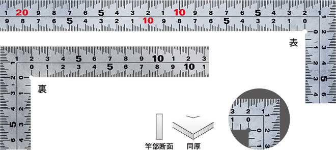 快段目盛シリーズ 曲尺｜新潟精機株式会社｜新潟精機株式会社は