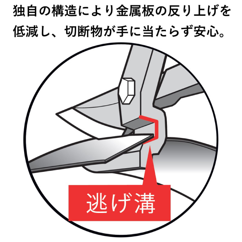 逃げ溝加工